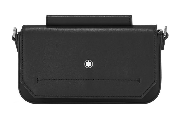 

Клатч-планнер из телячьей кожи черный мужской через плечо MONTBLANC, Set (Bag+Dust Bag)