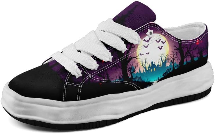 

Кроссовки Halloween с тыквой и привидением AWSOLE, модные, унисекс, белый/черный/синий/фиолетовый