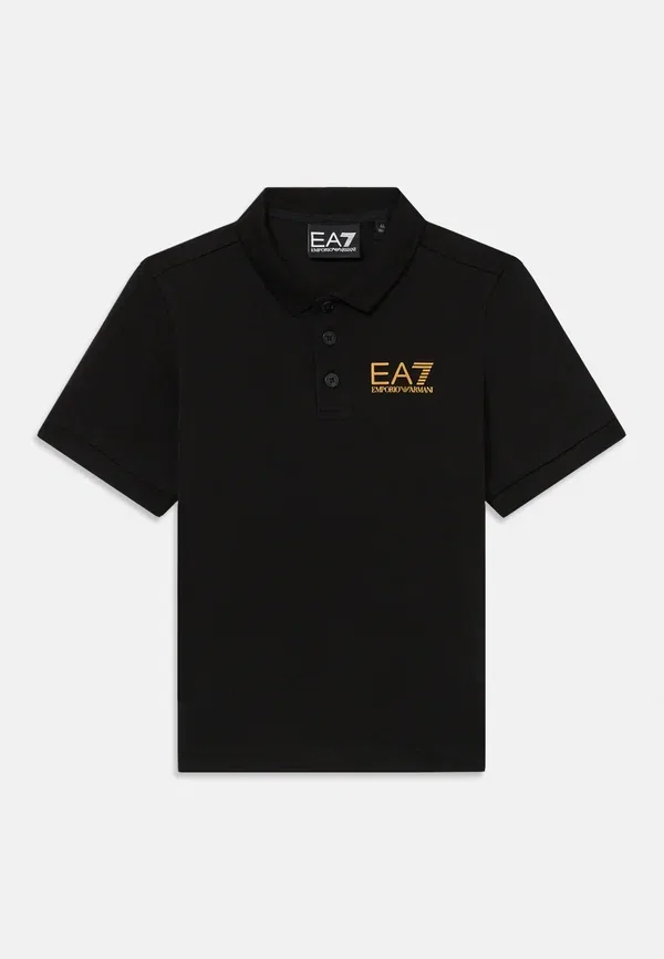 Поло Ea7 Emporio Armani, черный/золотистый