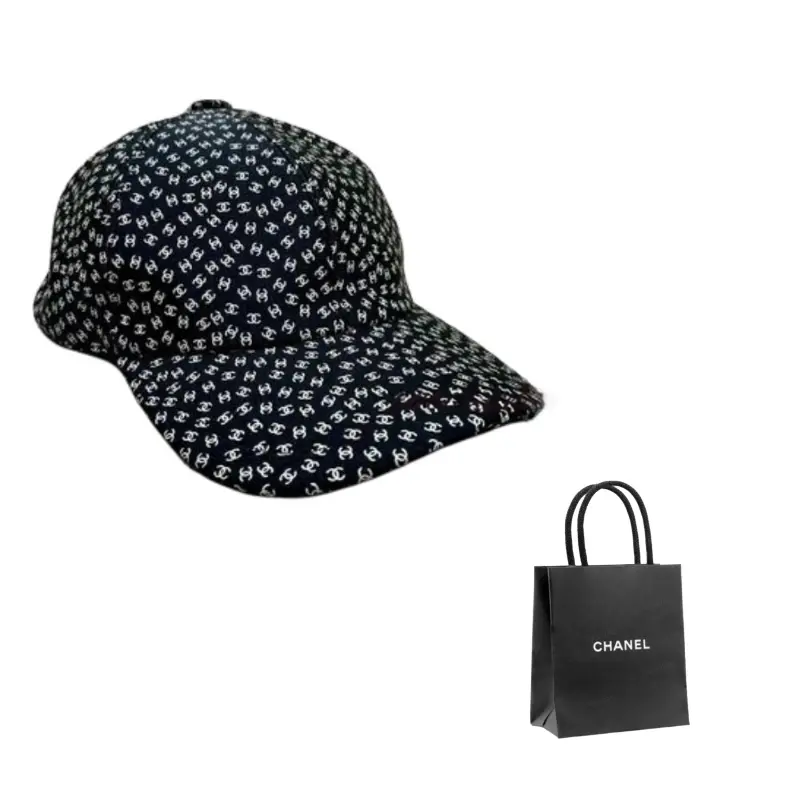 

CHANEL Хлопковая бейсболка женская разноцветная, Black