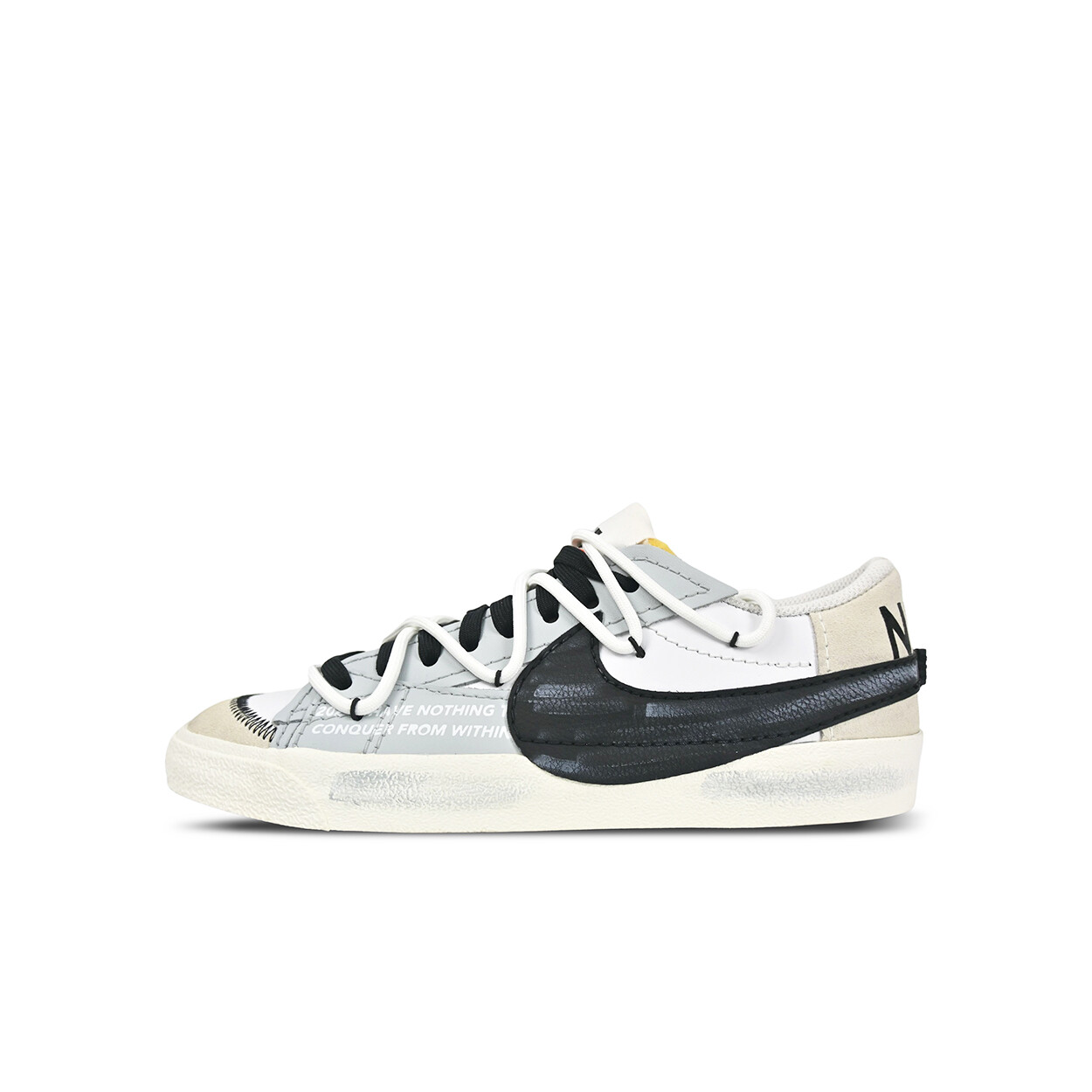 

Кроссовки Nike Blazer Skateboarding Shoes Men Low-top Black, серый