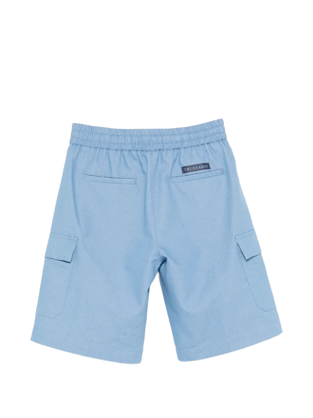 Шорты с карманами-карго и кулиской Trussardi Junior, синий — фото 2