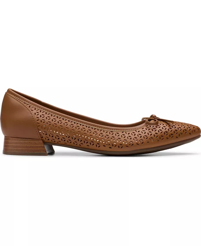 Женские балетки Natalyn Step Clarks, коричневый/бежевый — фото 2