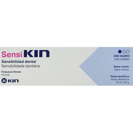 

Зубная паста Sensi Kin 75 мл ~ облегчение для чувствительных зубов, нитрат калия + фторид, Sensikin