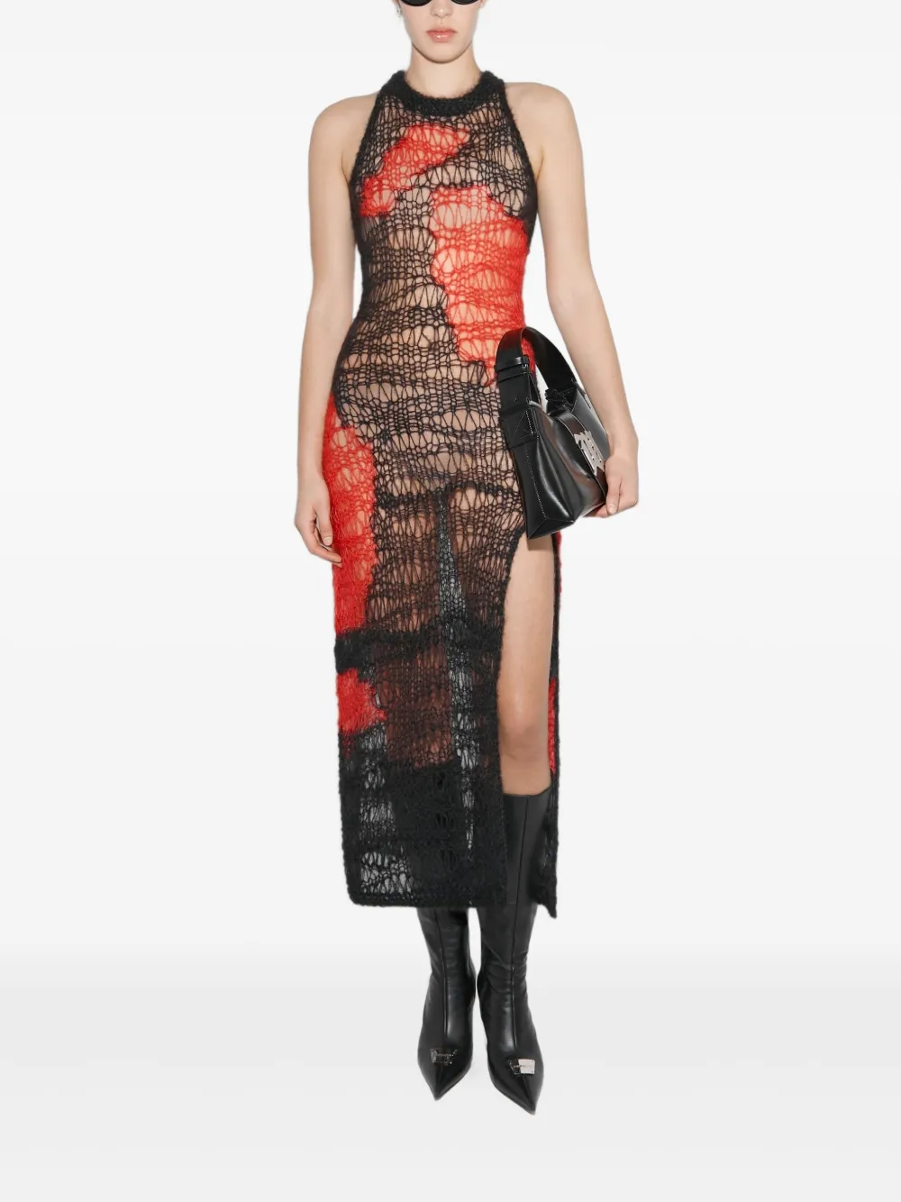 

Платье миди с круглым вырезом Misbhv, черный