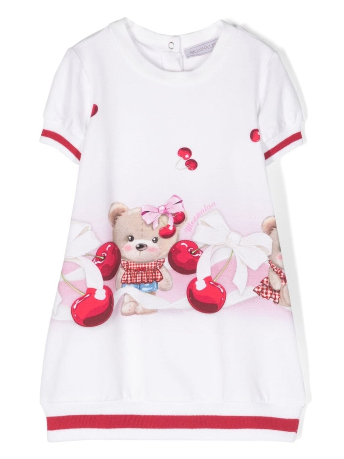 

Monnalisa платье с принтом Teddy Bear, белый