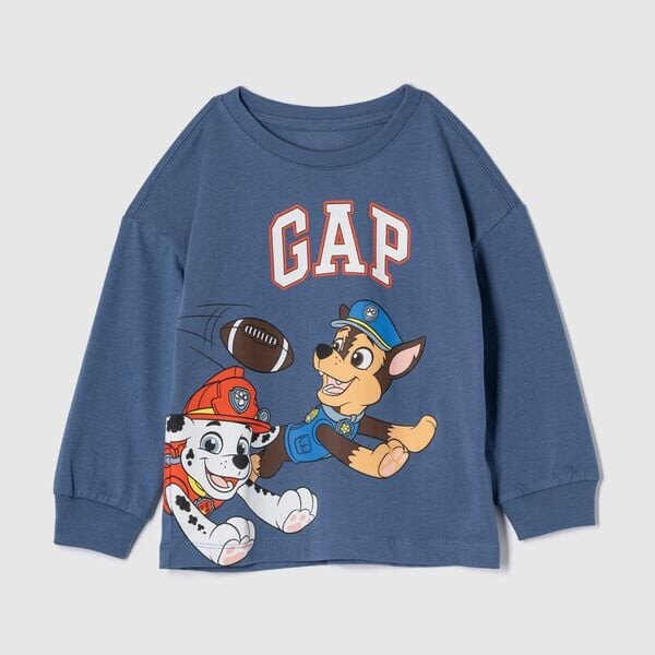 

Футболка из хлопка с принтом и логотипом щенячьего патруля Gap, синий