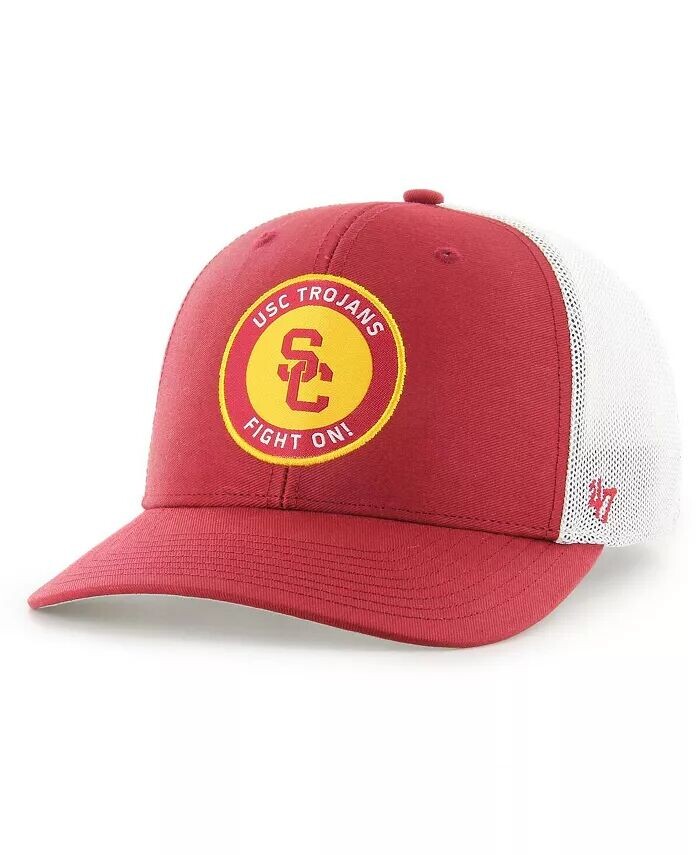 

Мужская кепка Cardinal USC Trojans представляет гибкую кепку Trophy '47 Brand