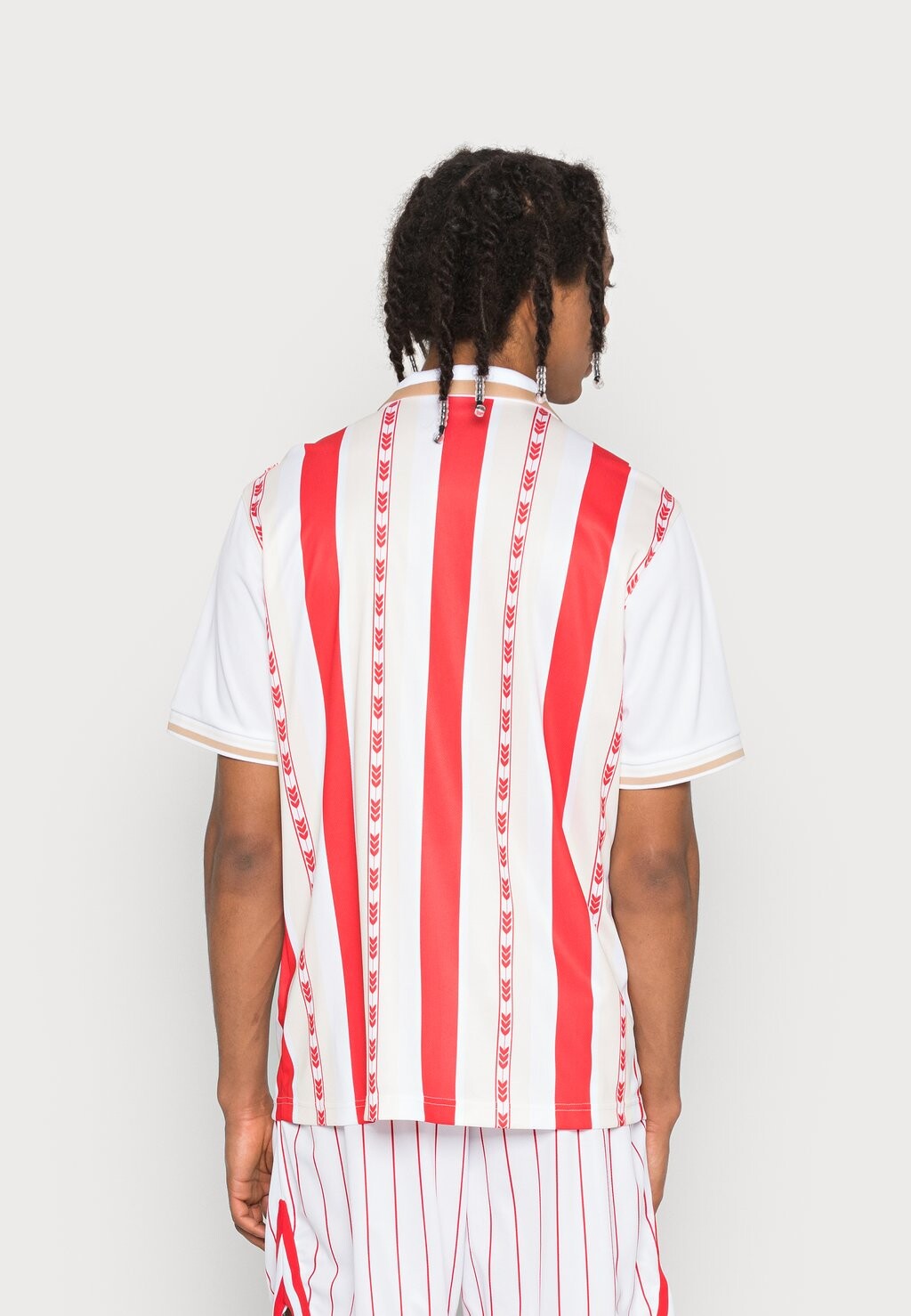

Рубашка Varsity Block Stripe Baseball Unisex Karl Kani, ред