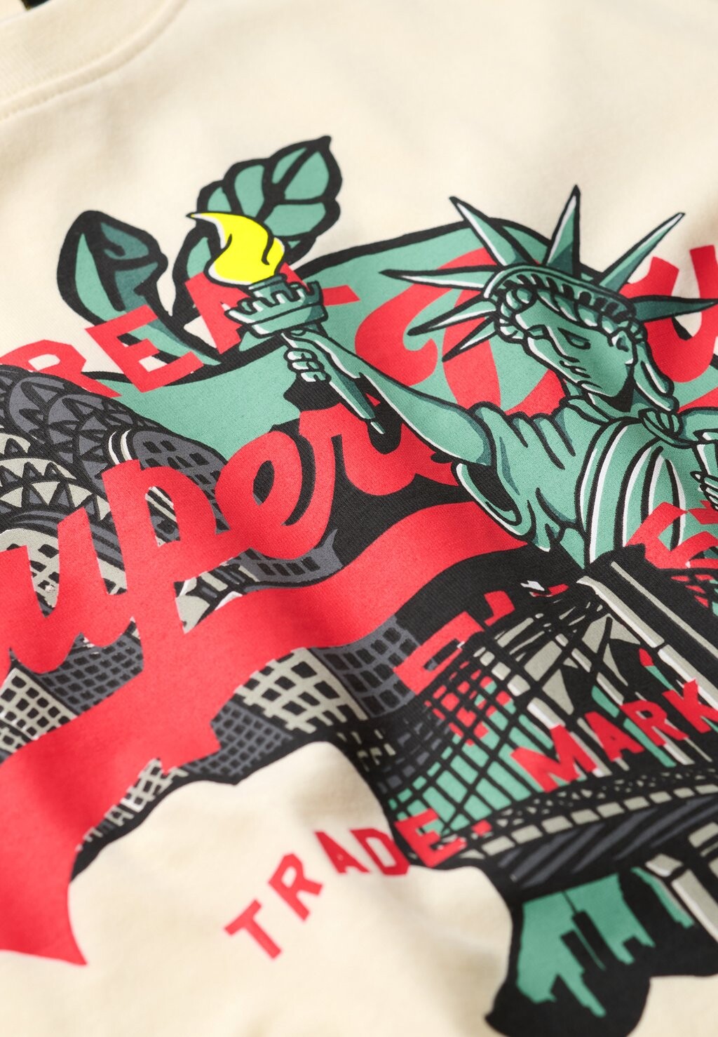 

Футболка с принтом NEW YORK VINTAGE LOGO Superdry, светло-желтый
