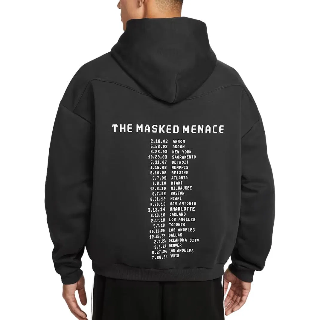 Толстовка баскетбольная мужская Therma-FIT LeBron "Masked Menace" Nike, Dark Black — фото 4