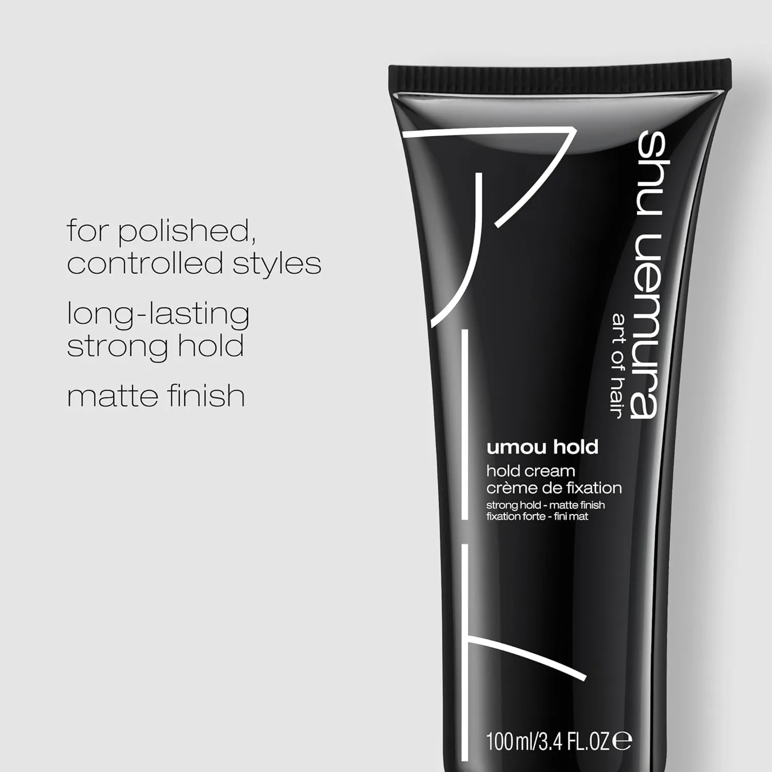 shu uemura art of hair umou hold крем для волос - обеспечивает стойкую фиксацию, добавляет объем и естественный блеск, идеален для укладки и гладких причесок, 100 мл — фото 2