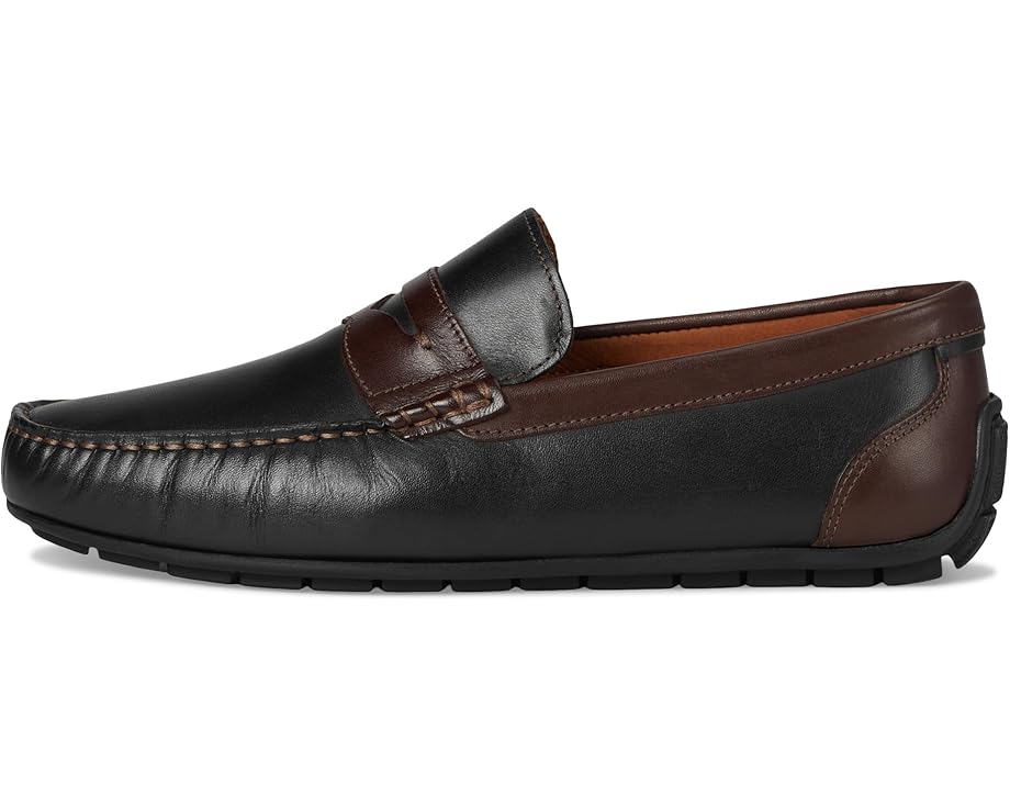 Мужские лоферы Johnston & Murphy Beck Penny, Black/Mahogany Full Grain — фото 4
