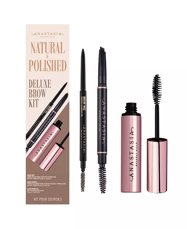 Натуральный и полированный набор для бровей класса люкс Anastasia Beverly Hills, dark brown