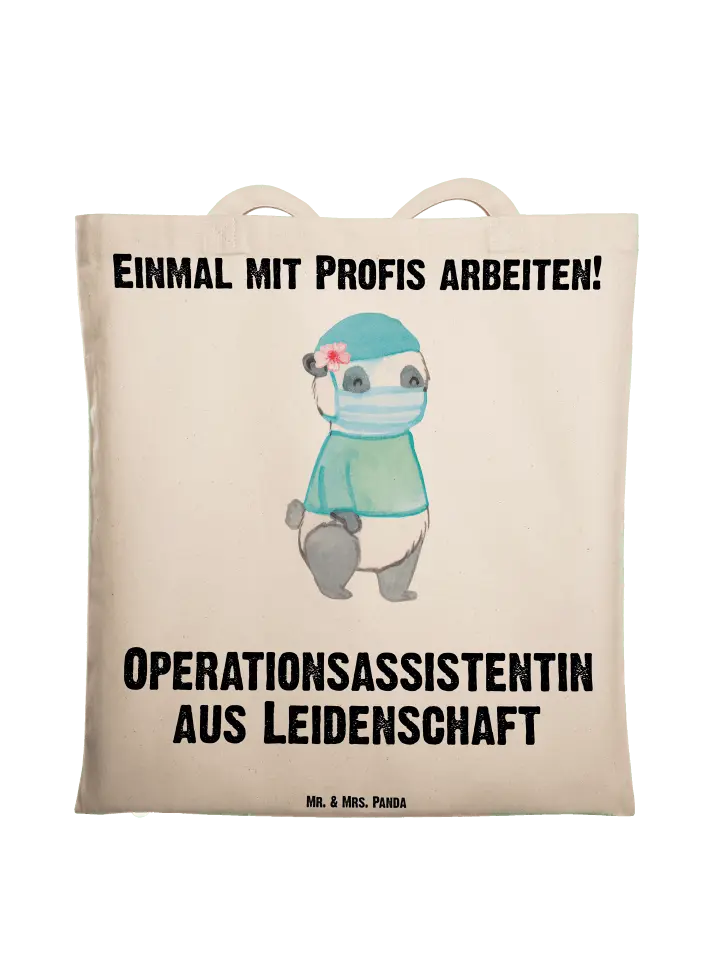 

Сумка для переноски Mr & Mrs Panda Operationsassistentin Leidenschaft, кремовый