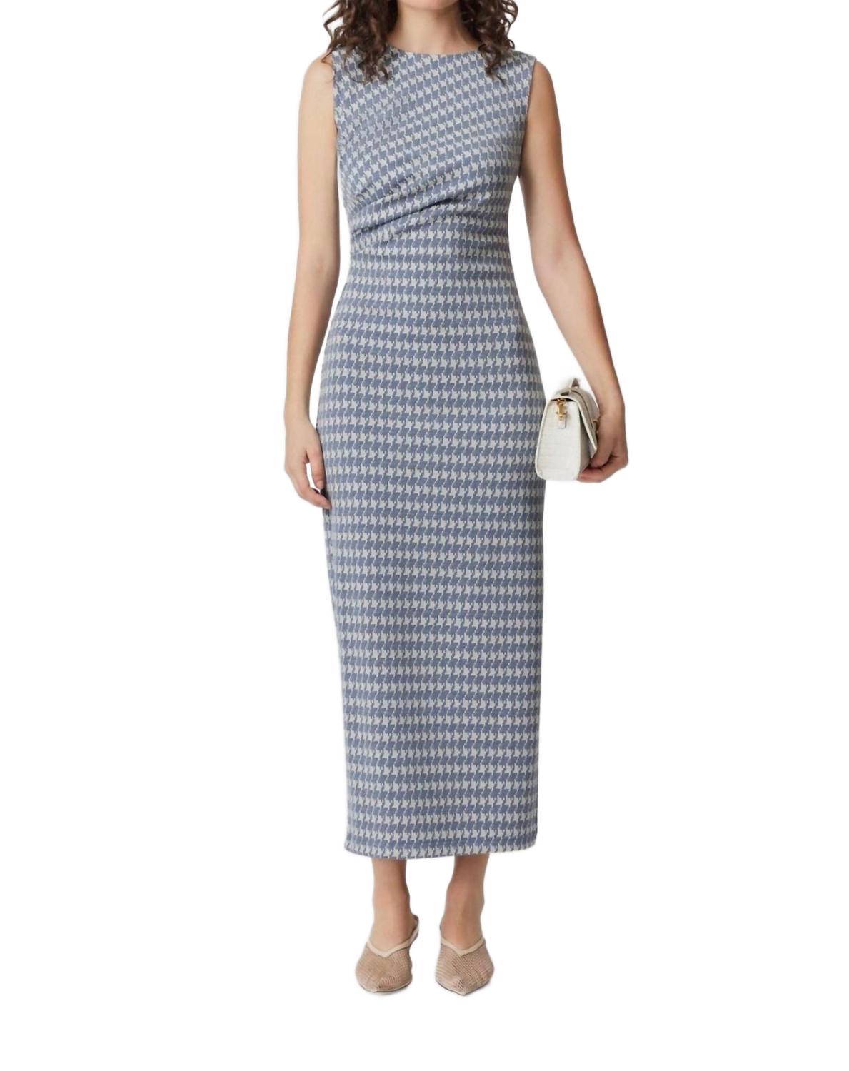 

Curaae Платье-миди Diana сине-белого цвета