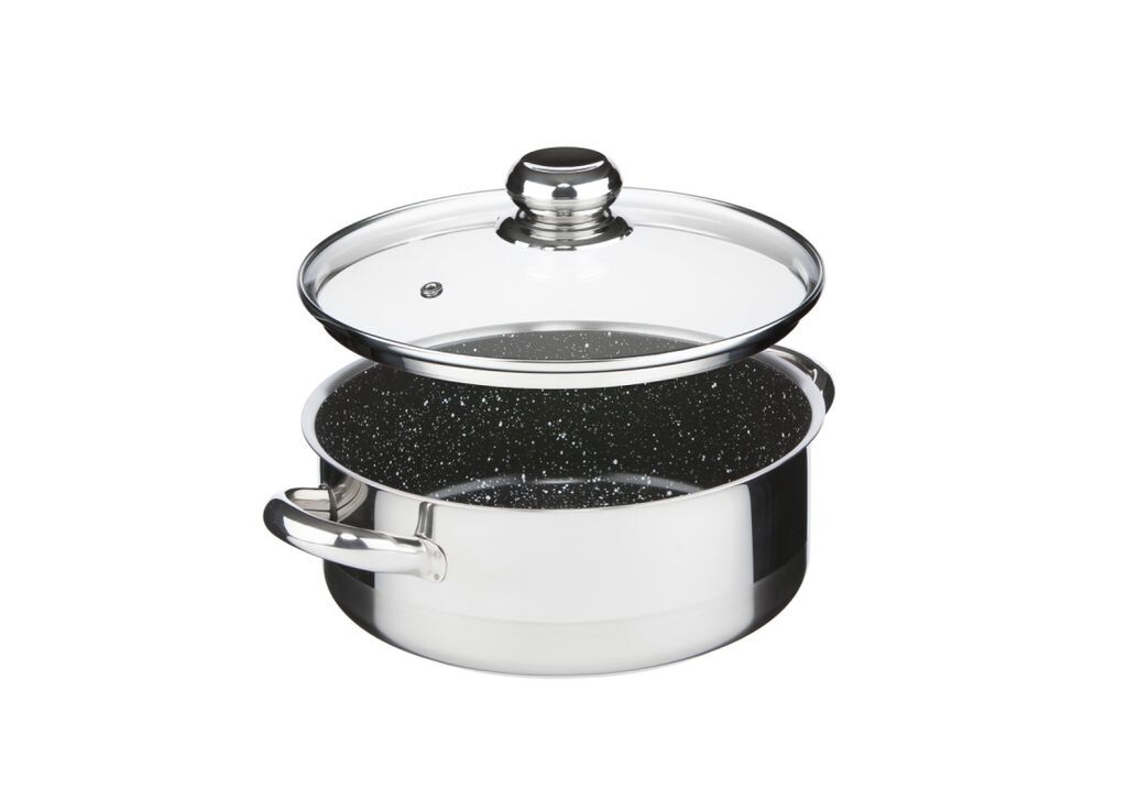 

Rendlík Cerammax Pro Standard с крышкой, диаметр 22 см, объем 3,0 л, керамическая поверхность Черный гранит KOLIMAX