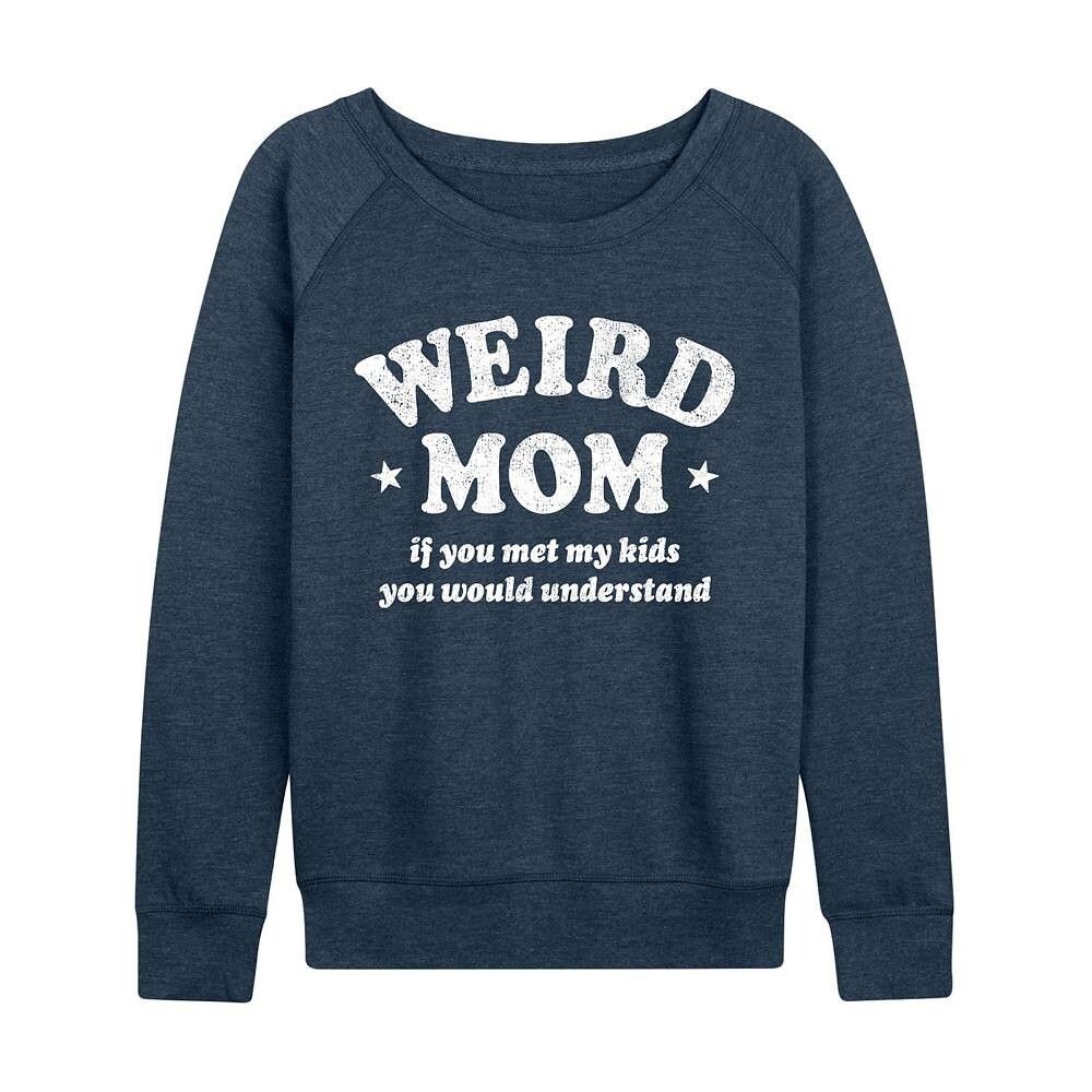 

Женский легкий свитшот из френч терри Weird Mom Licensed Character, цвет Heather Indigo