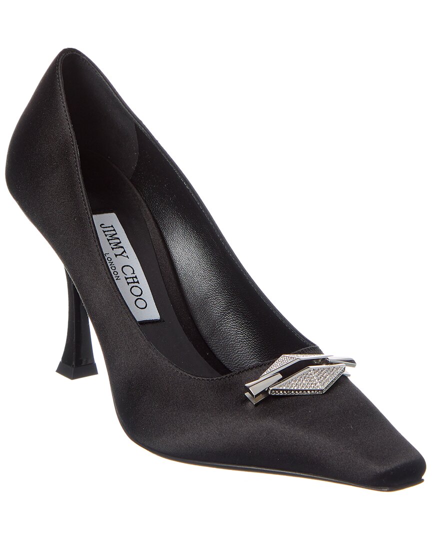 Сатиновые туфли Jimmy Choo Ryker 90, черный