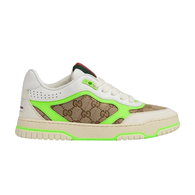 Кроссовки Gucci Gucci Wmns Re-Web Sneaker 'GG Canvas - Beige Ebony Green', коричневый