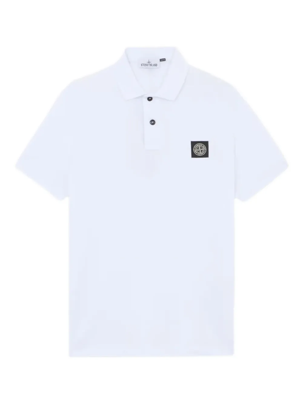 

Рубашка поло из ткани пике Stone Island, белый