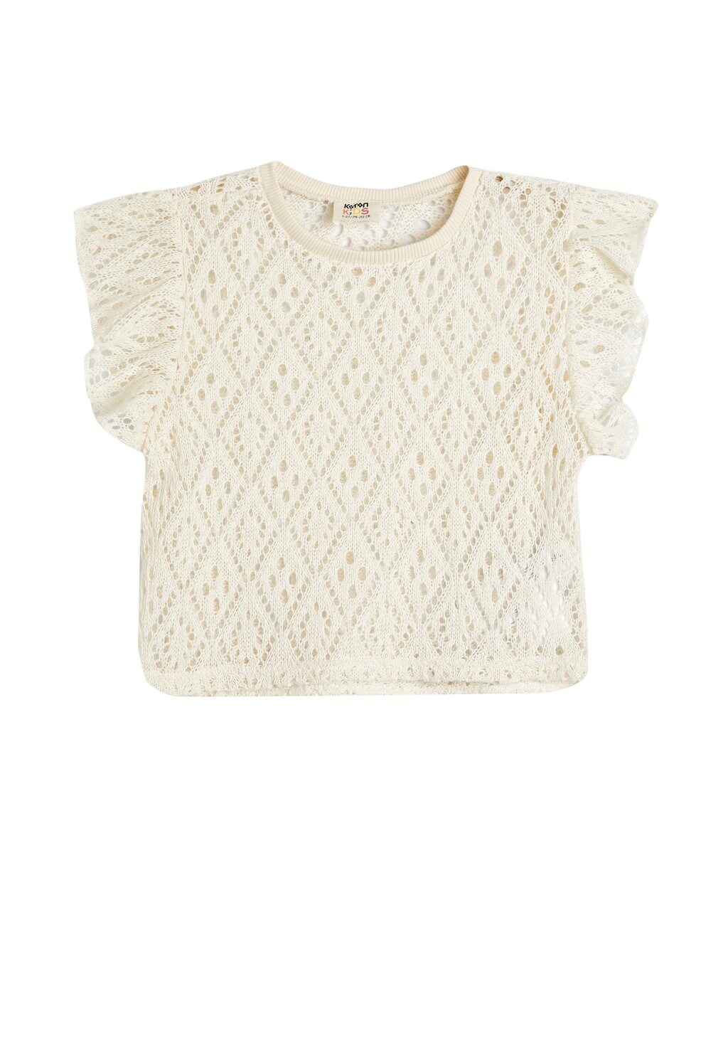 

Блуза AJORE CROP RUFFLE DETAIL Koton, бежевый