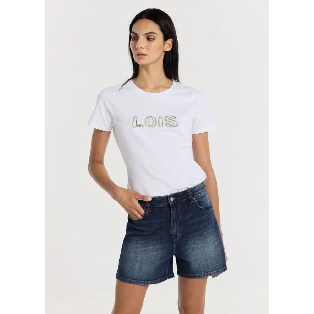 

Шорты Lois Jeans 138088-21733-2612-951 Mom Fit High waist denim, синий