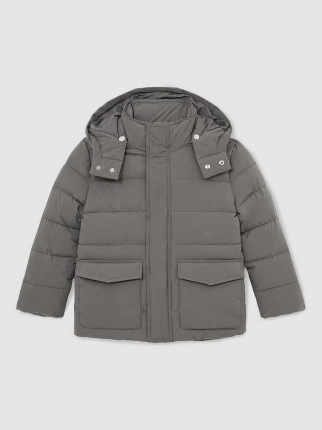 

Детская утепленная куртка Mercury с воронкообразным воротником Reiss, Charcoal