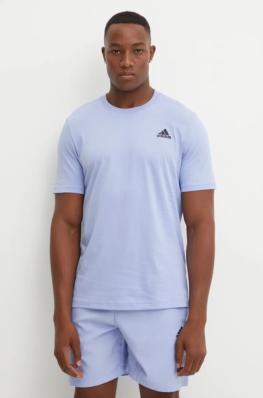 

Хлопковая футболка adidas Essentials, синий