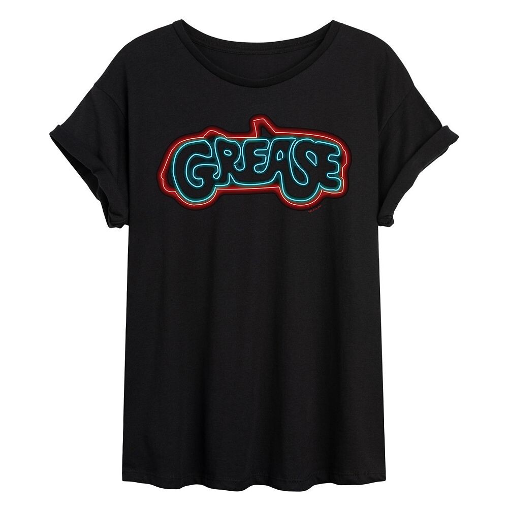 

Струящаяся футболка с логотипом Juniors' Grease Licensed Character, черный