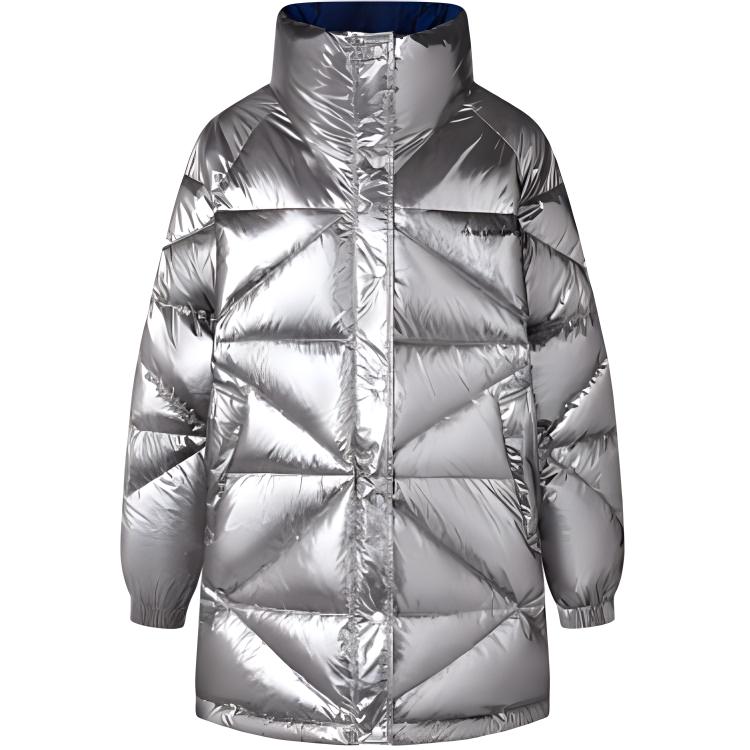 

KARL LAGERFELD / Karl Lagerfeld Jeans Пуховик KARL LAGERFELD FW22 женский серебристый, Silver