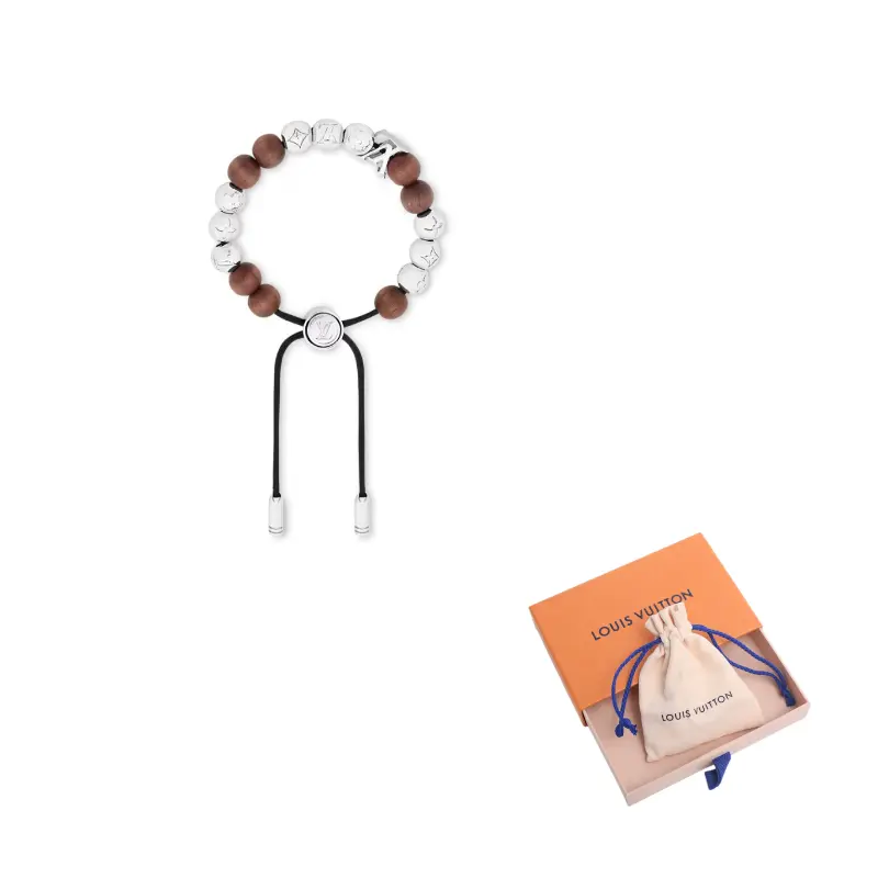 

LOUIS VUITTON Серебряный браслет из латуни для мужчин