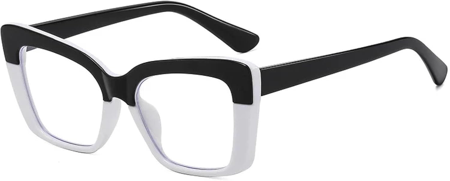 

Солнцезащитные очки с защитой от УФ-излучения UV400 | Прозрачная оправа, двухцветные линзы | Для женщин и мужчин, для занятий спортом на открытом воздухе и вождения DSVIGF, Whiteblack