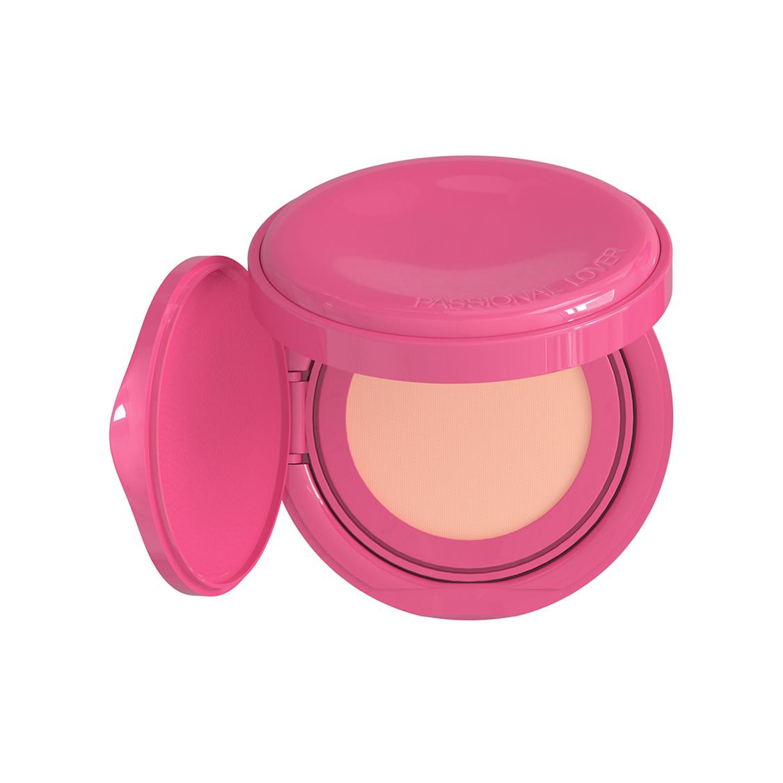 

Невидимые воздушные подушечки без эффекта маски, не размазываются, стойкий камуфляж 14г + карточка с образцами цвета + пуховка PASSIONAL LOVER P