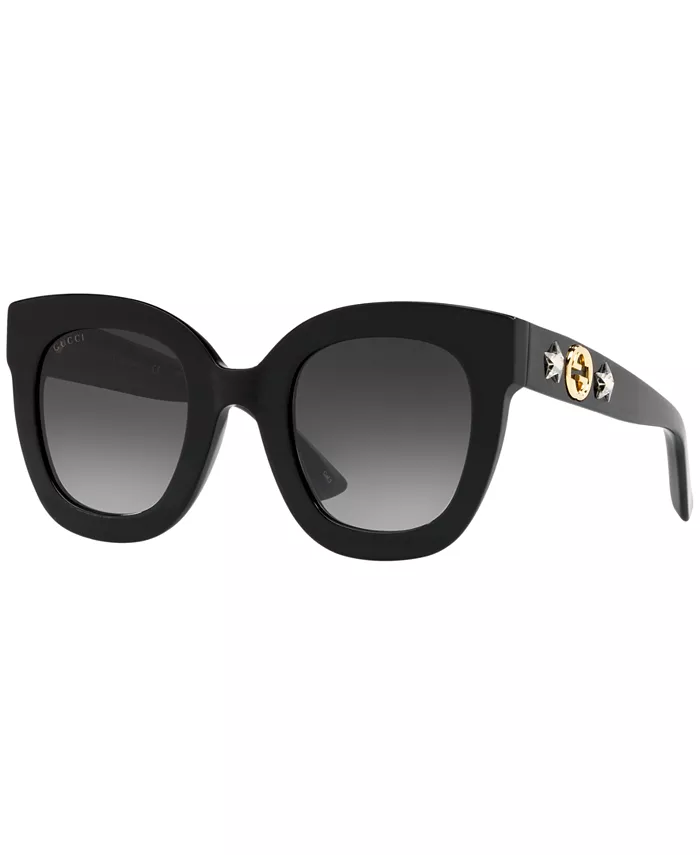 

Солнцезащитные очки, GG0208S Gucci, черный