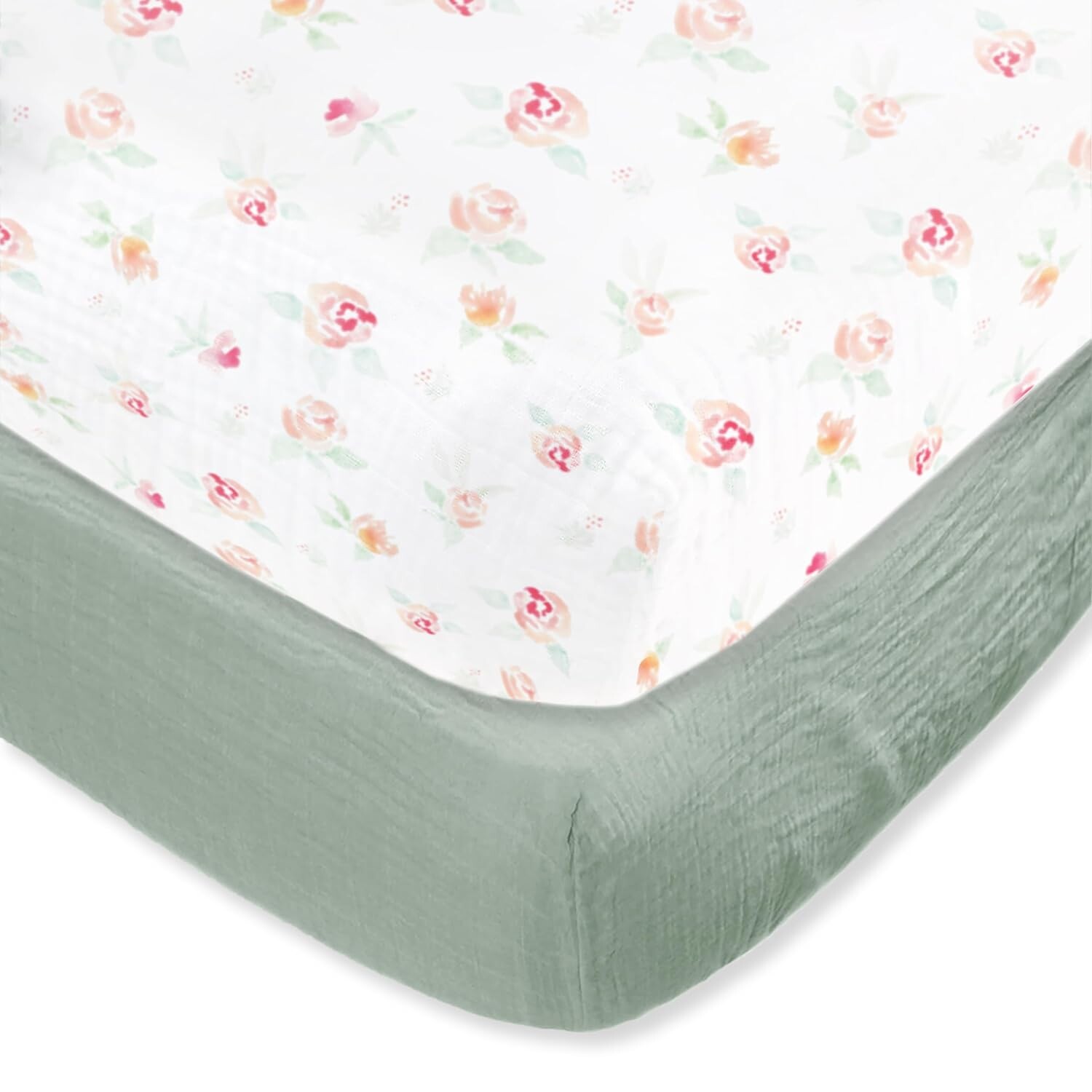 

Swaddle Designs Мягчайшая хлопковая муслиновая простыня для кроватки SwaddleDesigns, Pink