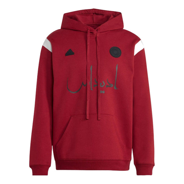 

Толстовка 32 команды oversize overheadhood hoodie Adidas, красный