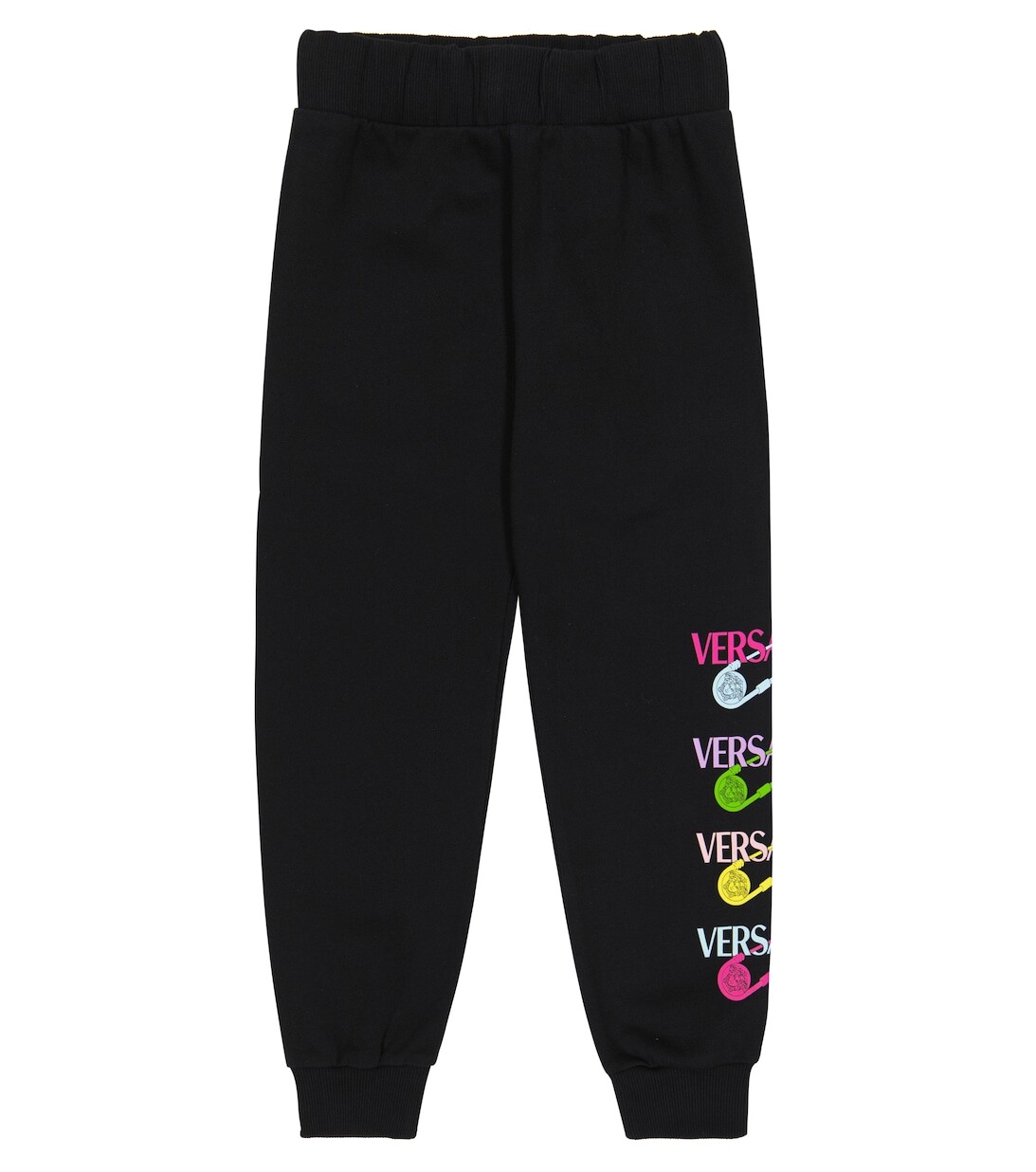 

Хлопковые спортивные штаны с логотипом Safety Pin Versace, черный