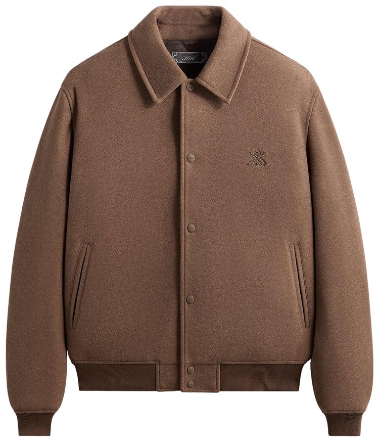 

Войлочная куртка-бомбер Kith для тренеров, модель, коричневый