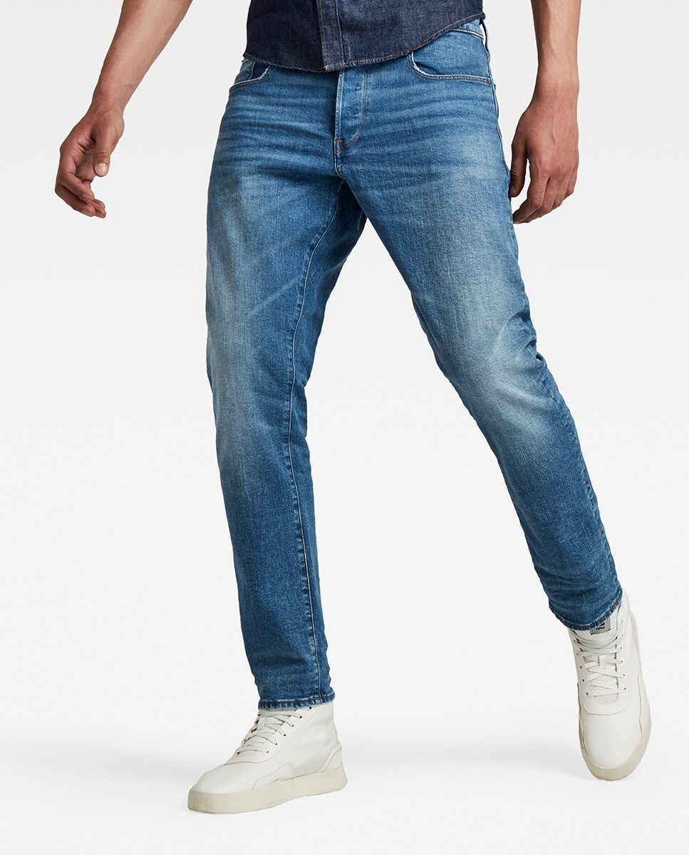 

Синие зауженные мужские джинсы 3301 G-Star Raw, синий