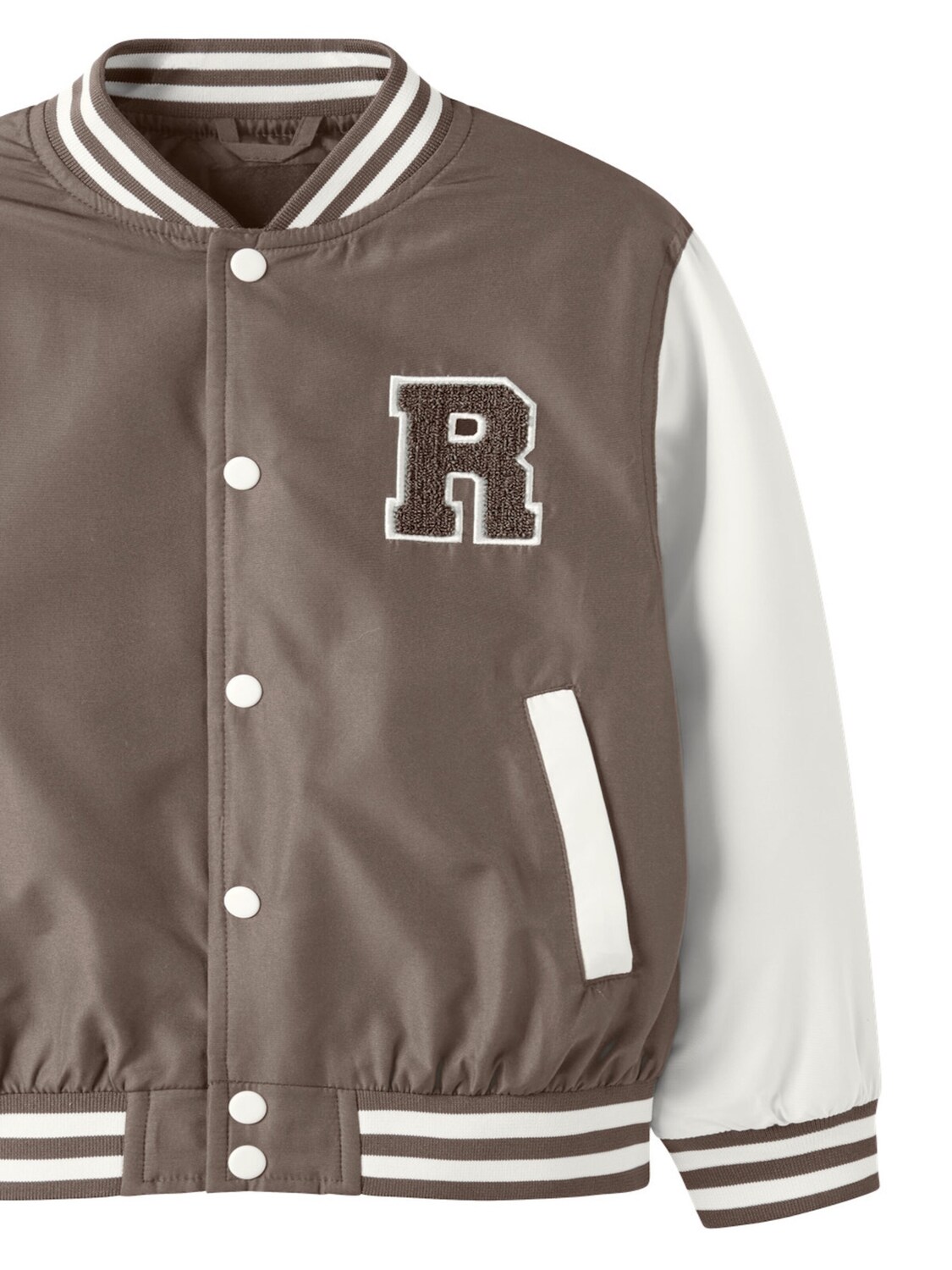 NAME IT Куртка межсезонная 'Mains Varsity' в цвете Brown — фото 2