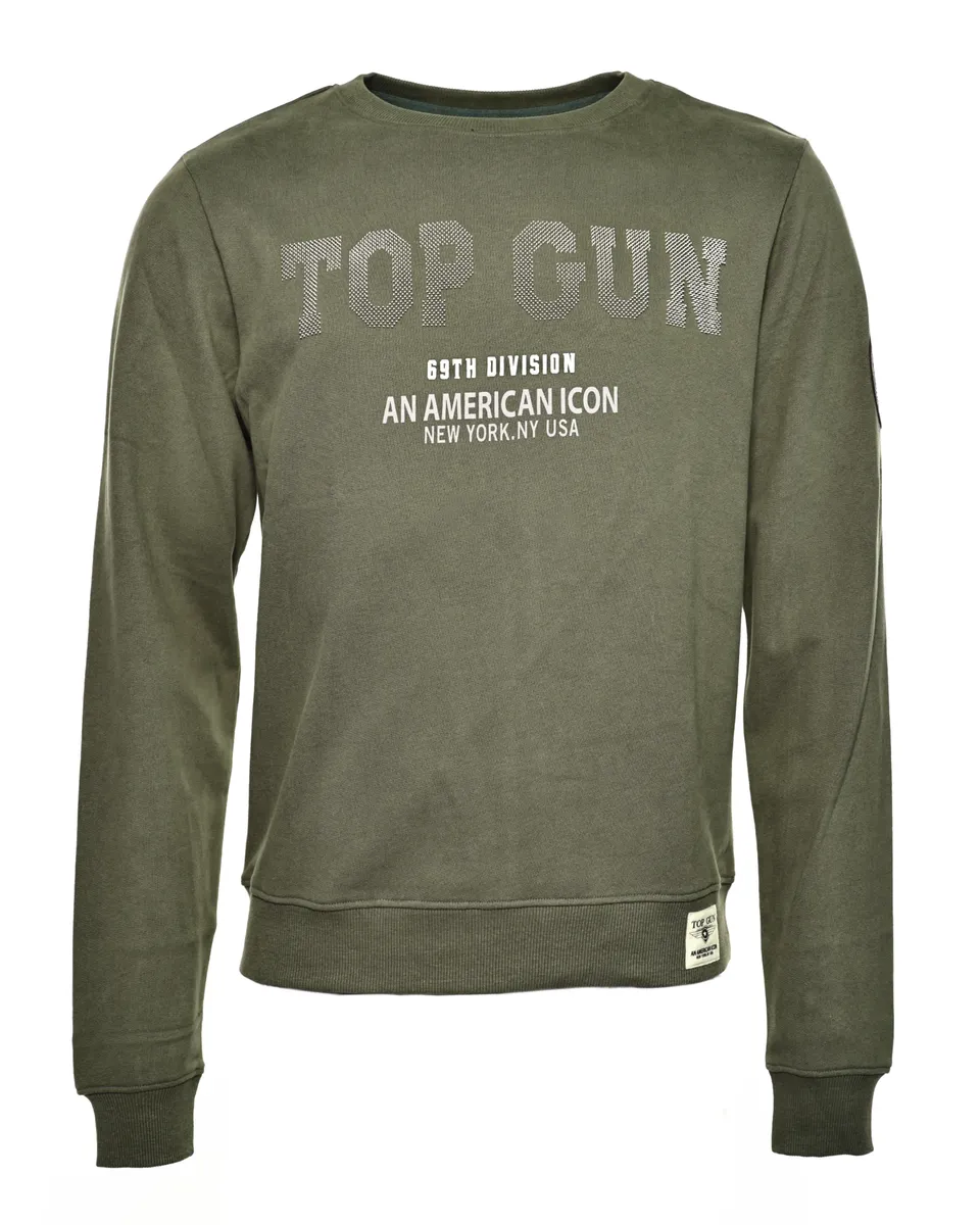

TOP GUN Свитер "TG20213007", оливковый