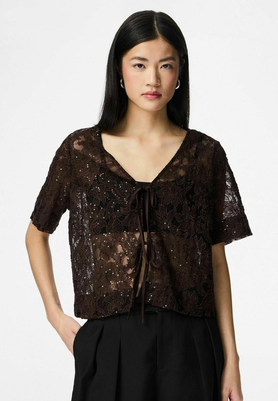 

Блуза Pieces PLUUSE BINDUNGSVERSCHLUSS, Delicioso/Brown