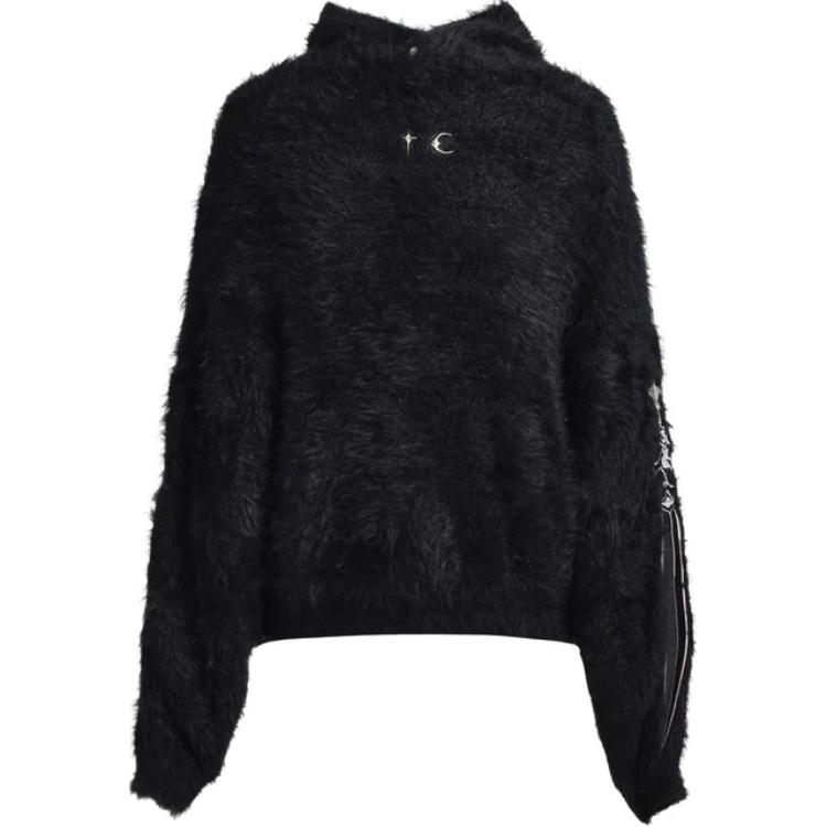 

Толстовка с капюшоном из искусственного меха Sword THUG CLUB, черный