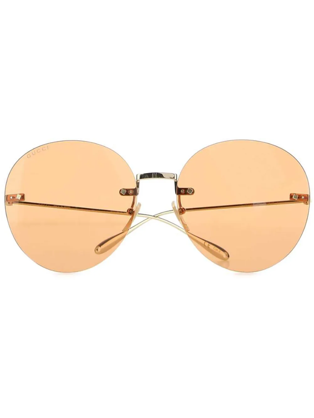 

Солнцезащитные очки в круглой оправе с логотипом Gucci Eyewear, золотой
