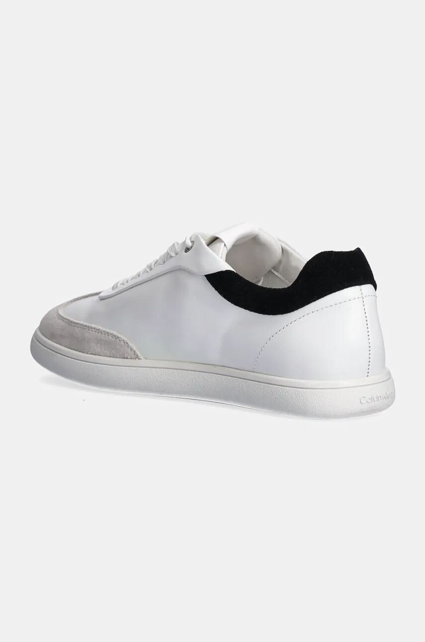 Кожаные кроссовки Calvin Klein LP CUPSOLE LACE UP LTH MIX, белый — фото 4