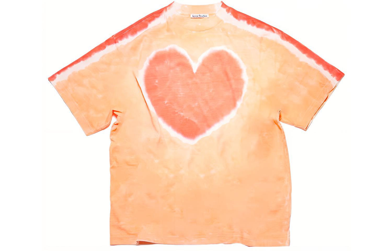 Футболка с удлиненным плечом SS22 женская orange Acne Studios, оранжевый — фото 3
