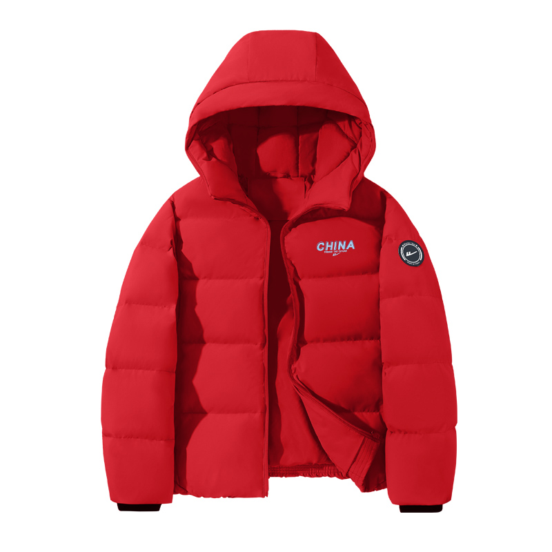 Детская пуховая куртка с капюшоном Moderate Down Jacket Moderate Waterproof WARRIOR, черный/h синий letter k+h round logo left sleeve hook-and-loop k — фото 3