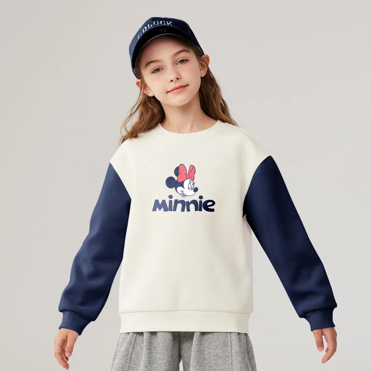 Детский свитшот с круглым вырезом Disney, Dicy Mickey Mouse Navy Blue — фото 3