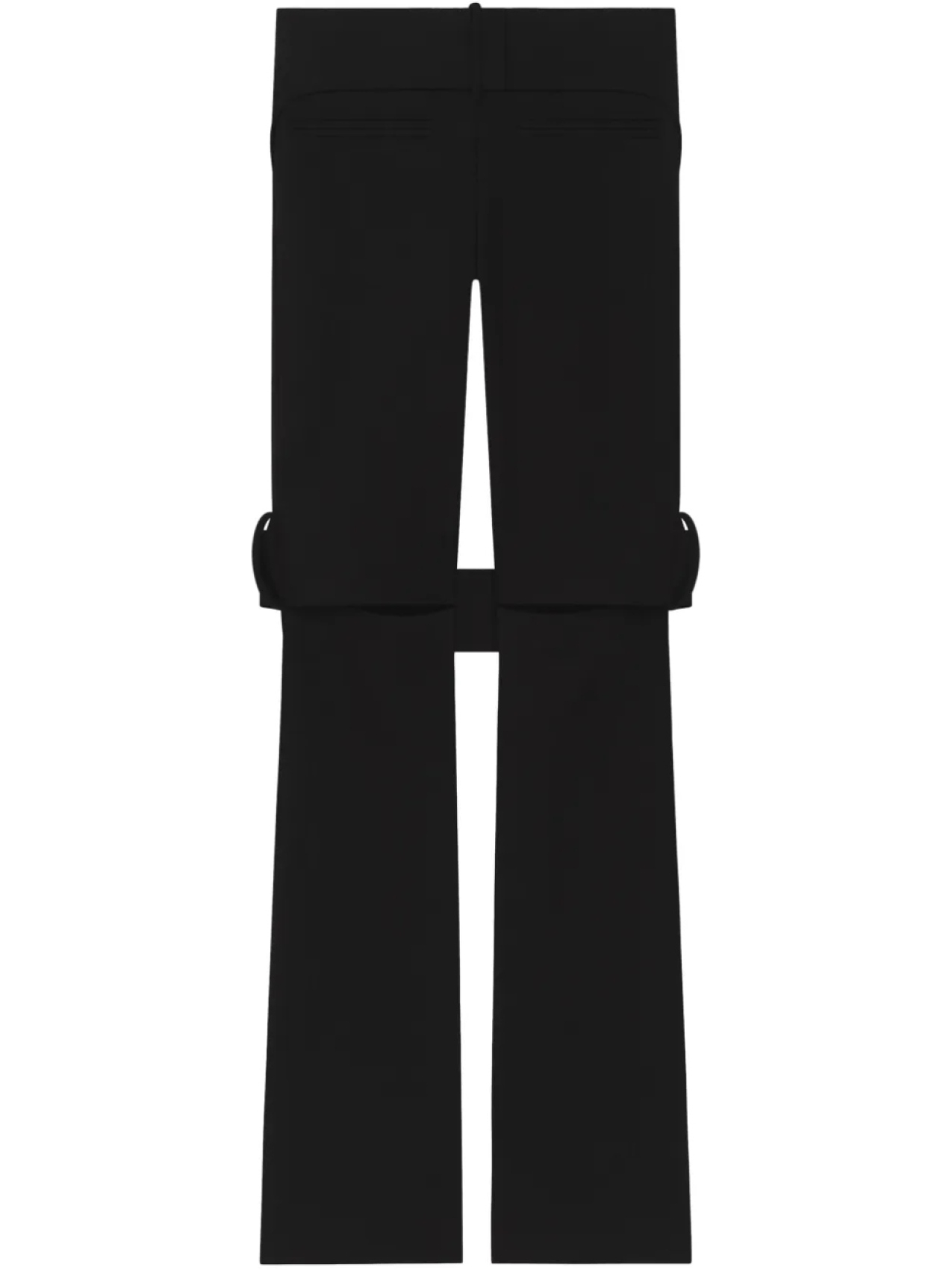 

Courrèges брюки bootcut, черный